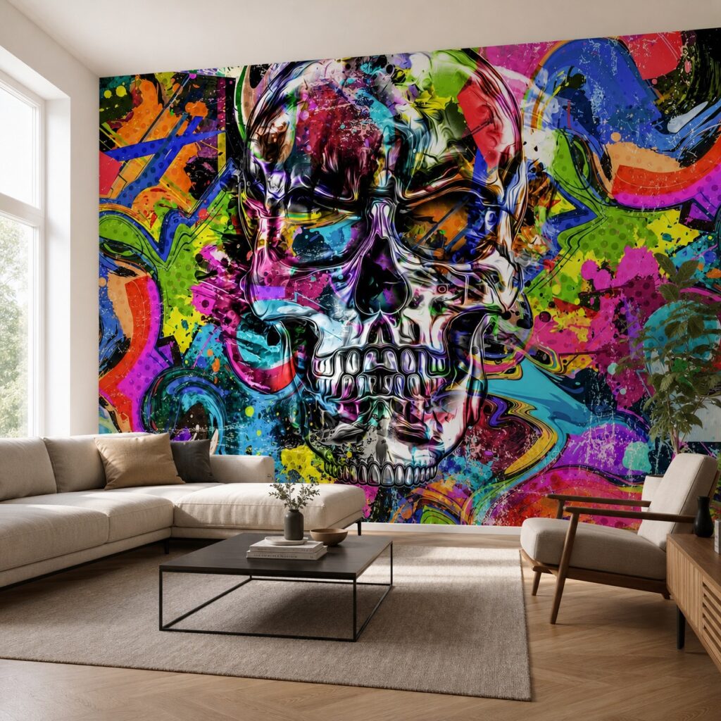 Fototapeta Czaszka Graffiti