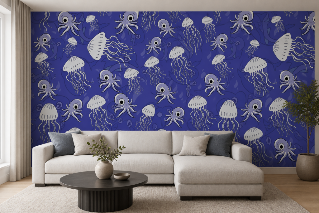 Fototapeta Meduzy- fioletowy