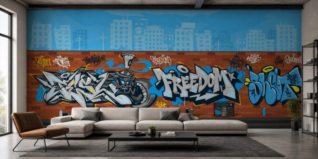 Fototapeta Mur Graffitty