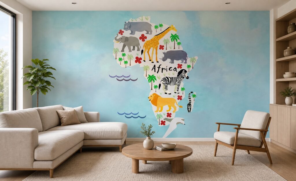Fototapeta Mapa Afryki