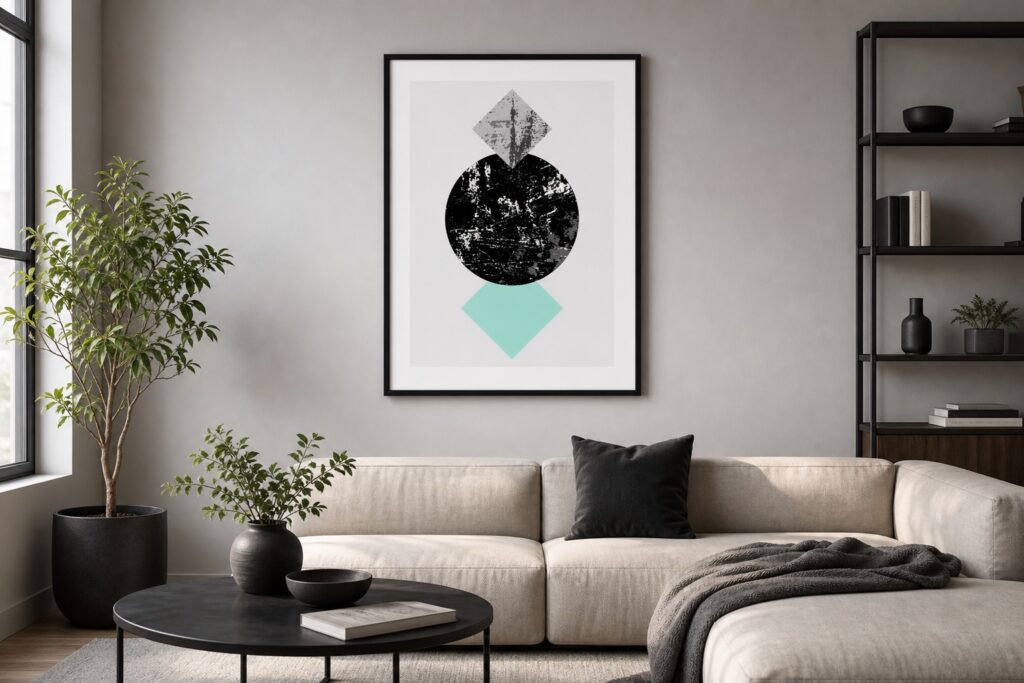 Plakat Geometryczny — wzór 4922