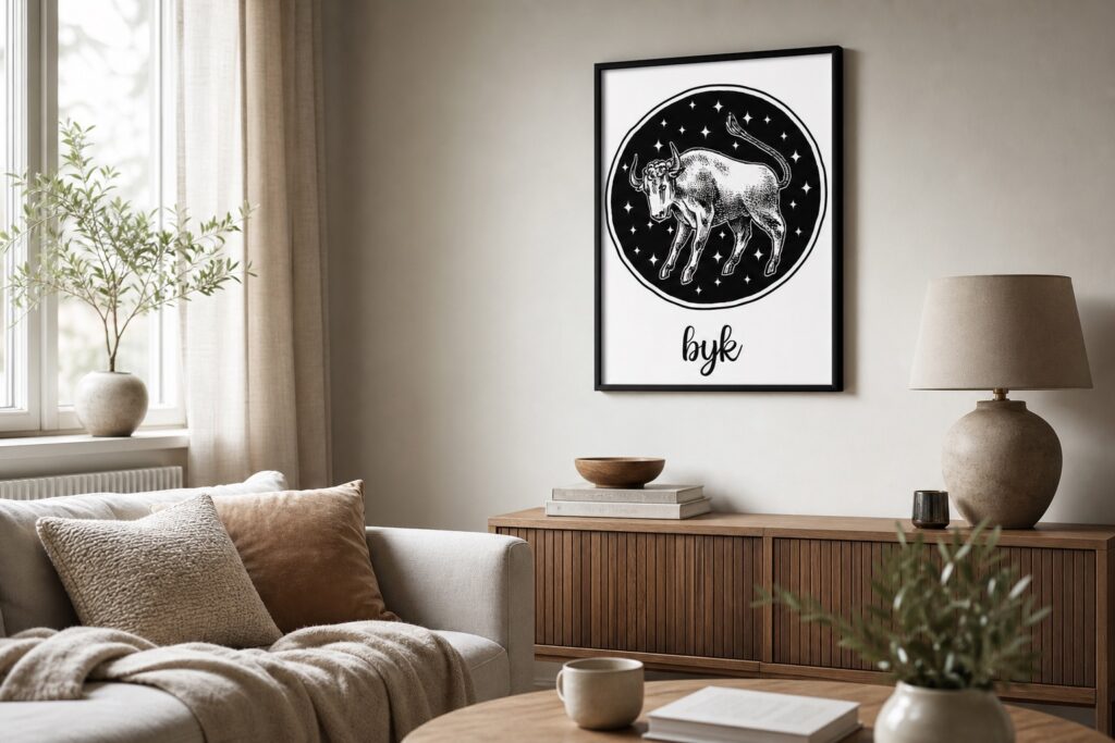 Plakat Znaki Zodiaku-Byk