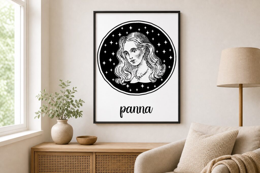 Plakat Znaki Zodiaku-Panna