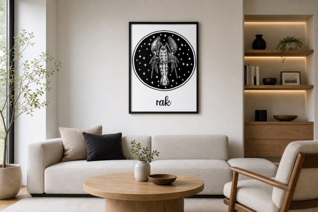 Plakat Znak Zodiaku-Rak