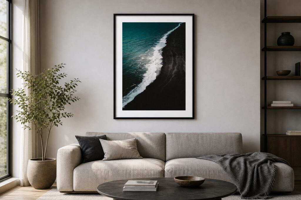 Plakat Czarna Plaża Islandia