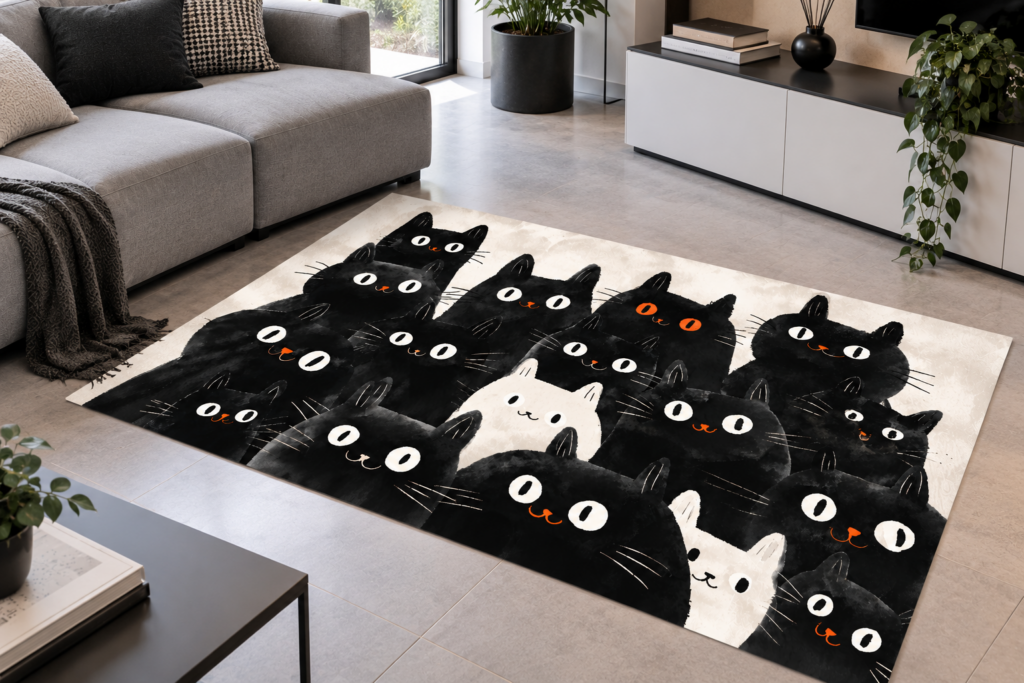 Wykładzina PCV Kocia Paczka 150×100 cm