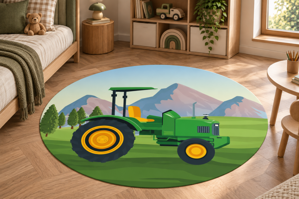 Wykładzina PCV Traktor dla Dzieci 150 cm