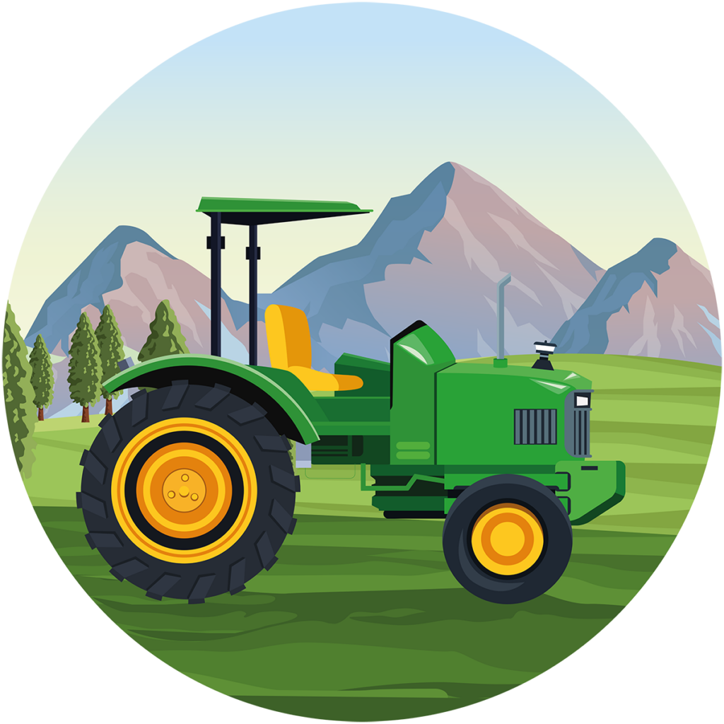 Wykładzina PCV Traktor dla Dzieci 150 cm
