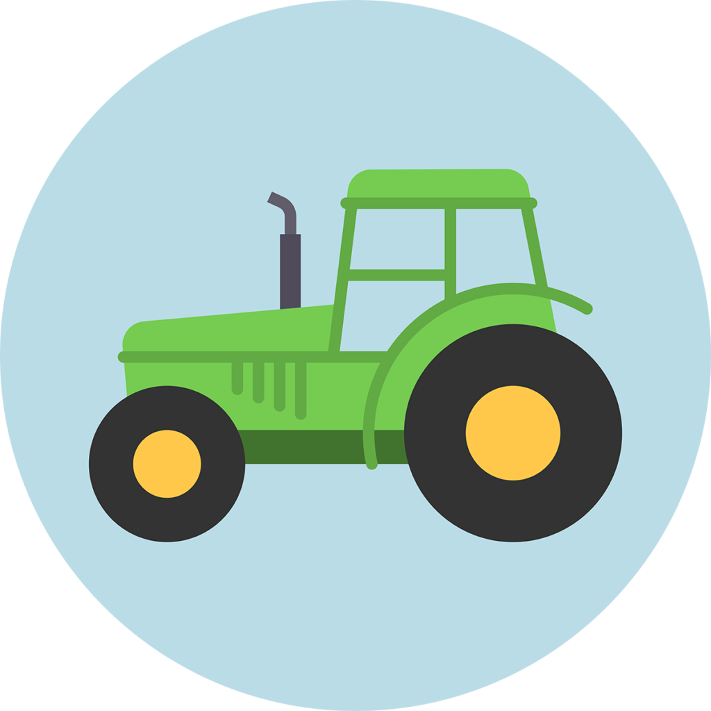 Wykładzina PCV Zielony Traktor dla Dzieci 150 cm