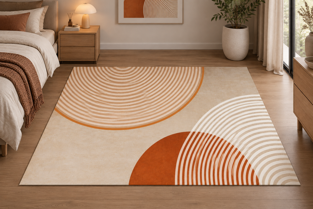 Wykładzina PCV Abstrakcyjne Pastelowe Koła 150×100 cm