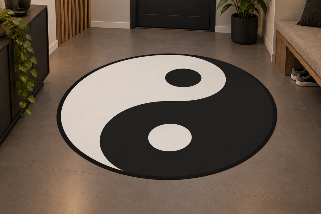 Wykładzina PCV Yin i Yang do Salonu Sypialni 150 cm