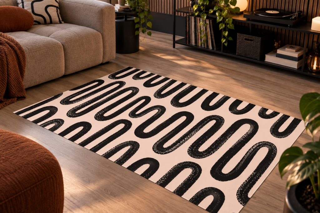 Wykładzina Dywanowa Bezszwowa Abstrakcja do Salonu Sypialni 150×100 cm