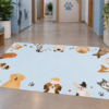 Wykładzina Dywanowa Bezszwowa Abstrakcja do Salonu Sypialni 150×100 cm