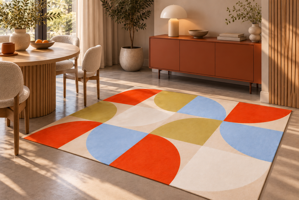 Wykładzina PCV Abstrakcyjna Iluzja do Salonu Sypialni 150×100 cm