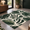 Wykładzina PCV Czarny Odcisk Psiej Łapy 150×150 cm