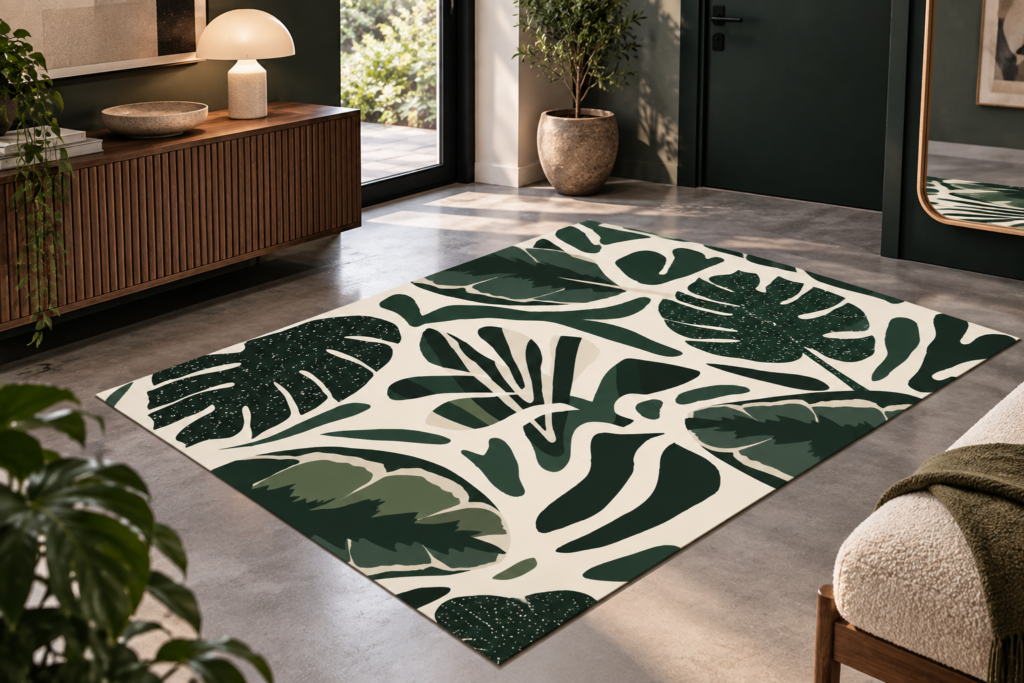Wykładzina PCV Liście Monstery do Salonu Sypialni 150×100 cm
