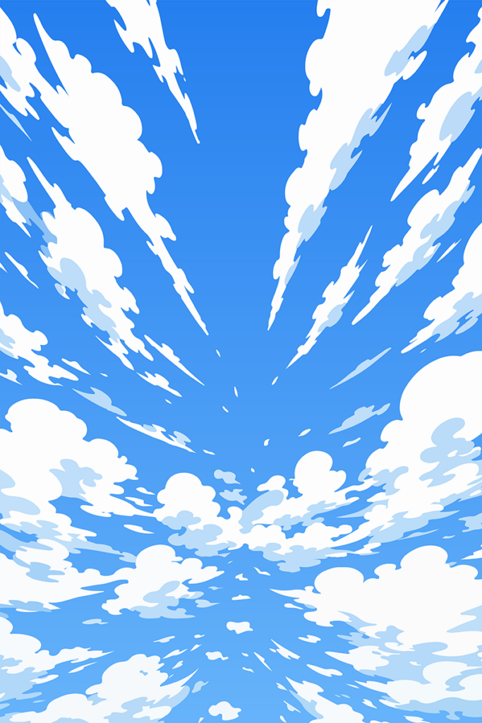 Wykładzina PCV Dynamiczne Niebo Anime 100×150 cm