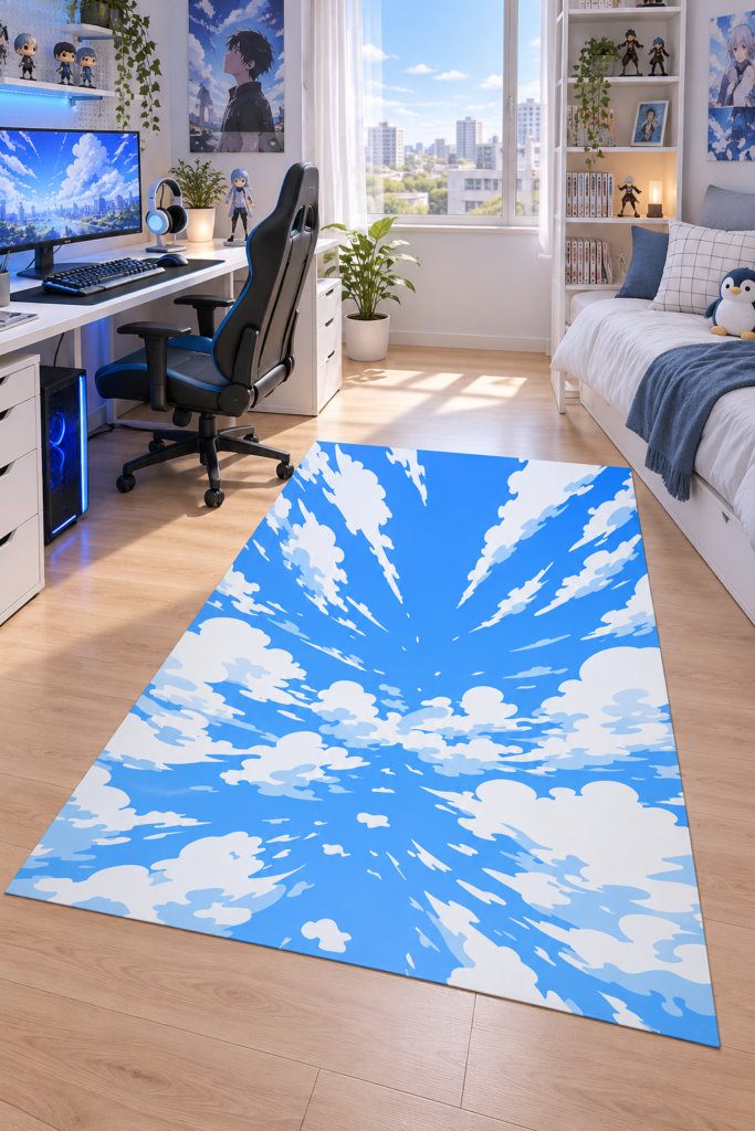Wykładzina Dywanowa Dynamiczne Niebo Anime 100×150 cm