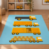 Wykładzina PCV Abstrakcyjne Pastelowe Koła 150×100 cm